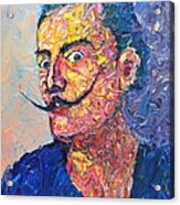 Salvador Dali Portrait Acrylic Print