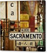 San Francisco Street View Acrylic Print