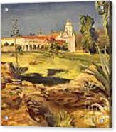 San Luis Rey Mission 1947 Acrylic Print