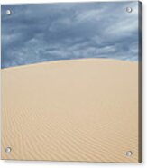 Sand Dunes And Dark Clouds Acrylic Print