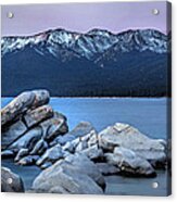 Sand Harbor Rocks Acrylic Print