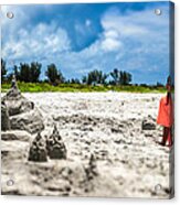 Sandcastle Acrylic Print