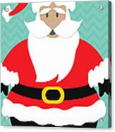 Santa Claus With Medium Skin Tone Acrylic Print