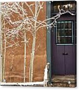 Santa Fe Purple Door Acrylic Print