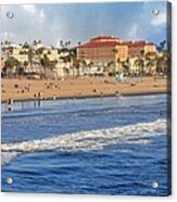 Santa Monica Beach View Acrylic Print