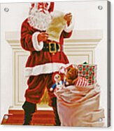 Santa's List Acrylic Print