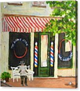 Savannah Barber Shop Acrylic Print