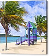 Sea Breezes And Beach House Acrylic Print