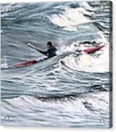 Sea Kayaking In Rockport Ma Acrylic Print