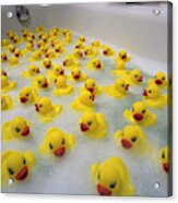 Sea Of Toy Ducks Acrylic Print