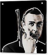 Sean Connery James Bond Vertical Acrylic Print