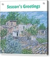 Seasons Greetings - Card Of Ramni Acrylic Print