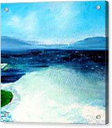 Secret Beach Surf Art Acrylic Print