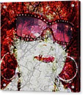 Self Portrait My Rose Colored Glasses Acrylic Print