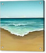 Semi Abstract Beach Panel Two Acrylic Print