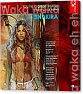 Shakira Art Poster Acrylic Print