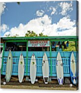 Sharks Cove Surf Shop With New Acrylic Print