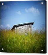 Shed In Field Acrylic Print