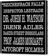 Sherlock Holmes Bus Scroll 2 Acrylic Print