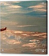 Ship Wrecked On A Wave Acrylic Print