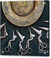 Handmade Forged Scissors with Bird Design 2 Uzbekistan - Cultural Cloth  Store