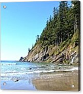 Short Sand Beach Acrylic Print