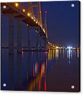 Sidney Lanier At Night Acrylic Print