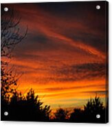 Silhouette Sunset Acrylic Print