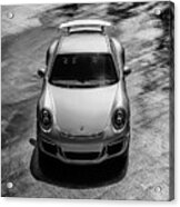 Silver Porsche 911 Gt3 Acrylic Print