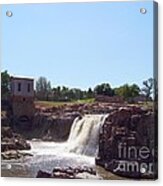 Sioux Falls And Pumphouse Acrylic Print