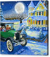 Sister's Winter Jaunt Acrylic Print