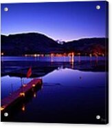 Skaha Lake - Nice Night Acrylic Print