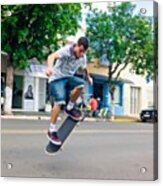 Skateboarding In Brazil Acrylic Print