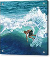 Skimboard Surfer Acrylic Print