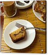 Slices Of Sweet Bread With A Cup Of Coffee Acrylic Print