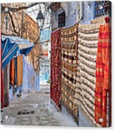 Small Colorful Streets In Medina Of Acrylic Print
