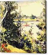 Smith Bayou - Spring Lake Michigan  1944 Acrylic Print
