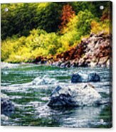 Smith River In Autumn Acrylic Print