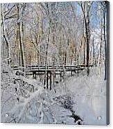 Snow Bridge Acrylic Print