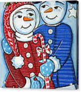 Snow Couple Acrylic Print