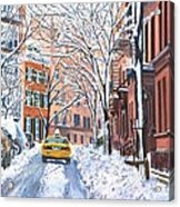 Snow West Village New York City Acrylic Print