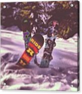 Snowboarding Today @lancedawkins Acrylic Print