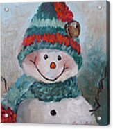Snowman Iii - Christmas Series Acrylic Print