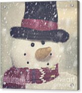 Snowman Acrylic Print