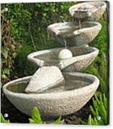 Soothing Sounds Water Fountains Acrylic Print