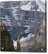 1m3436-south Face Of Mt. Lefroy And Grand Sentinel Acrylic Print