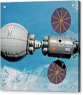 Space Habitat In Low Earth Orbit Acrylic Print