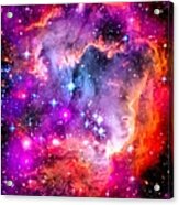Space Image Small Magellanic Cloud Smc Galaxy Acrylic Print