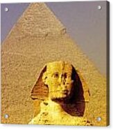 Sphinx And Pyramid Acrylic Print