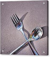 Spoon And Fork 2 Acrylic Print
